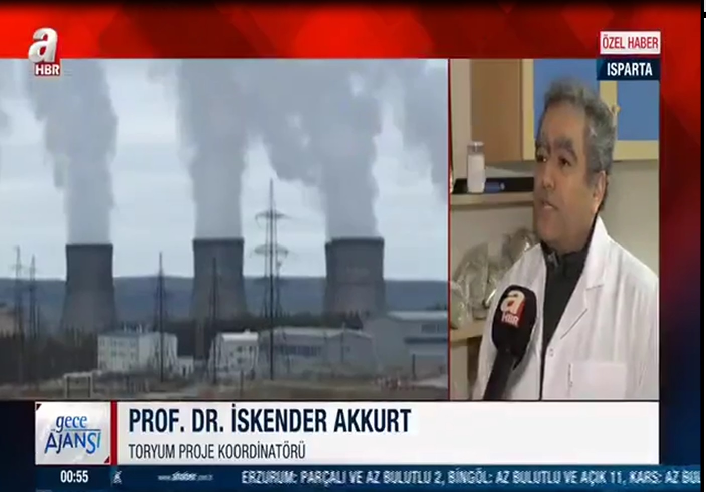 Prof.Dr. İskender AKKURT A haber kanalında Toryumu anlattı